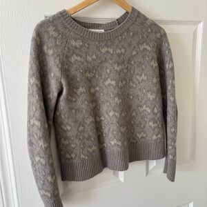 Athleta Taupe Ribbed Sweater